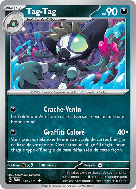 Tag Tag Écarlate et Violet Évolutions à Paldea 146 Poképédia