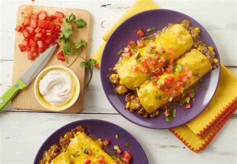 Green Chile Beef Enchiladas Mexican Recipes Old El Paso