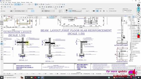 How To Create Strip Foundation Details In Archicad Using Complex Profile Youtube