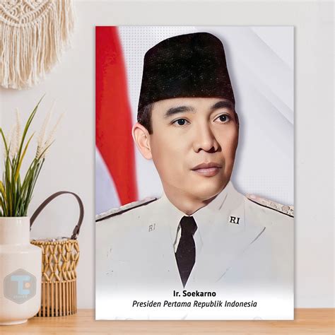 jual poster soekarno hiasan dinding presiden pertama indonesia ir