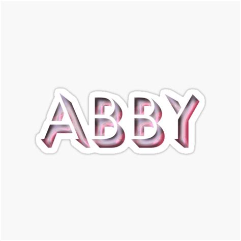 Abby Sticker For Sale By Melmel Redbubble