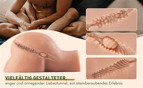 Männer Realistischer Masturbator mit Hoden Doggystyle