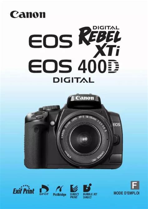 Notice Canon Eos D Appareil Photo Reflex Trouver Une Solution Un