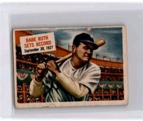 Topps Scoops Babe Ruth New York Yankees Card Ebay