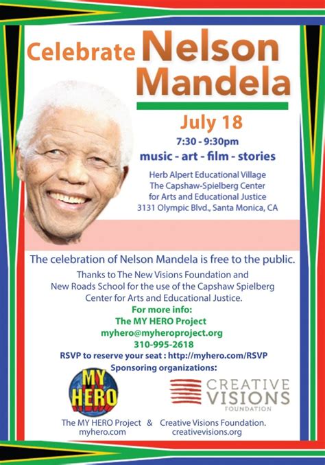 Dan Eldon » Come Celebrate Nelson Mandela!