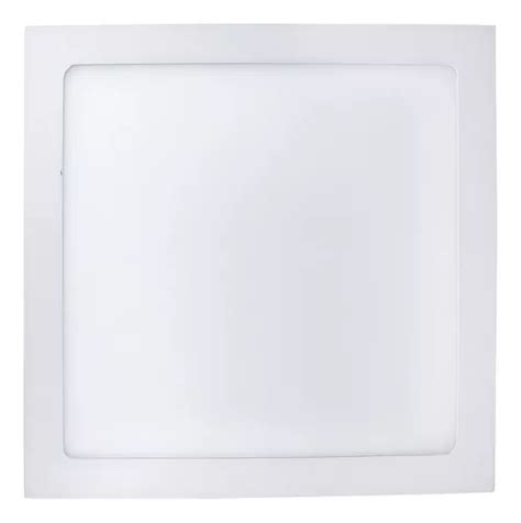 Painel Plafon De W Led Quadrado Teto Sobrepor Frio X Cor Branco