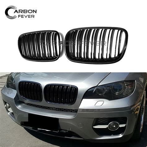 Double Line Racing Grill E70 E71 Grille For Bmw X5 X6 Suv 4 Door Grills