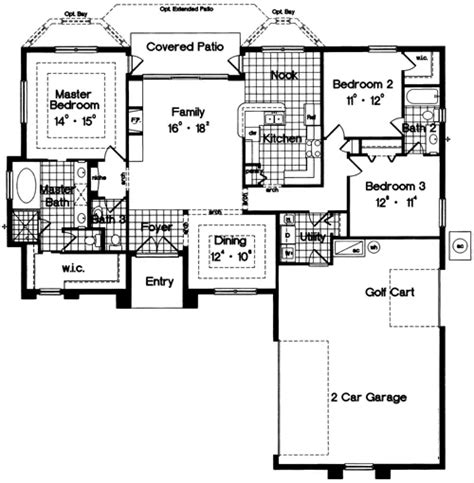 Montego 4356 3 Bedrooms And 25 Baths The House Designers 4356