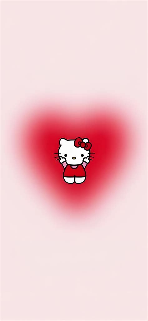 Kawaii Hello Kitty Pink Heart Wallpapers - Cute Kawaii Wallpapers