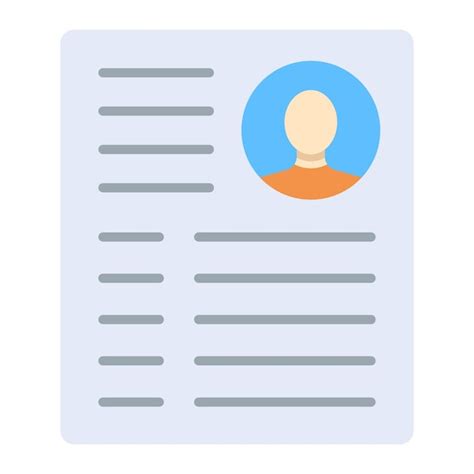 Premium Vector Resume Icon