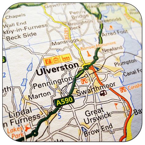 ulverston map coasters