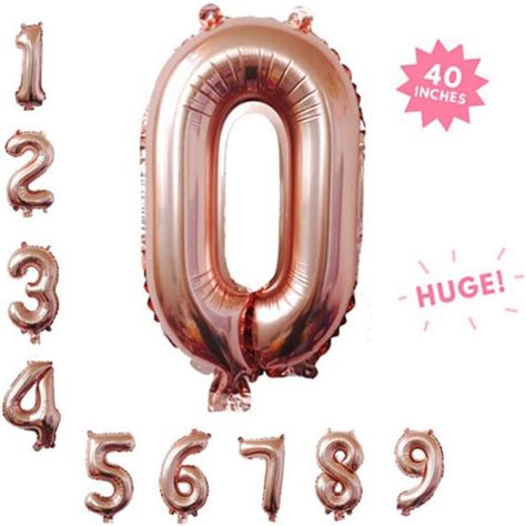 Gold Foil Number Balloon Etsy