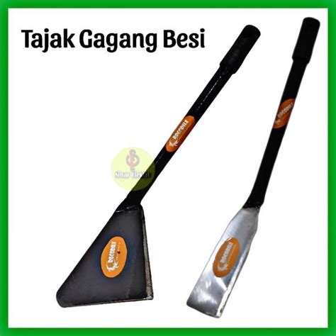 Jual Tajak Gagang Besi Tajam Koret Pencong Alat Kebun Rumput Babat