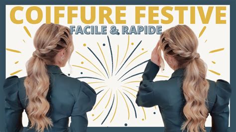 COIFFURE POUR NOUVEL AN coiffure FACILE pour les fêtes JOLIE