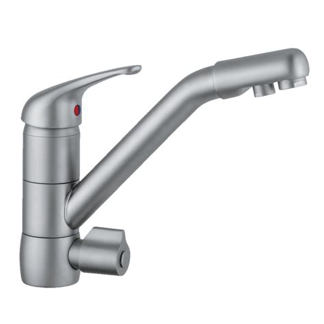 Drei Wege Wasserhahn Siena Nks Edelstahl Optik Vitalbrunnen