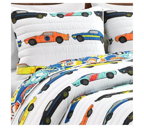 Lush Decor Race Cars Twin 2 Piece Reversible Quilt Set QVC