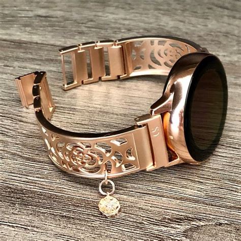 Rose Gold Band For Samsung Galaxy Watch Mm Mm Watch Pro Mm