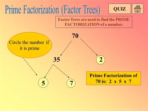 Factor Tree For 70