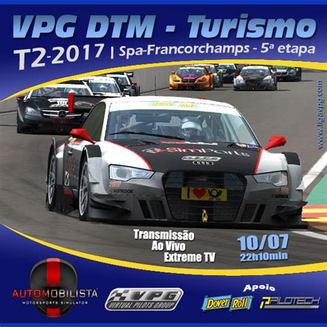 Spa Francorchamps recebe a 5ª etapa da DTM 10 Liga VPG Corridas