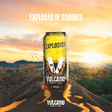 Social Media Vulcano Energy Drink Behance