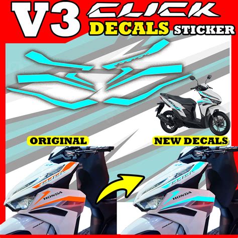 Honda Click V And V Signal Light Sticker Click V V Accessories