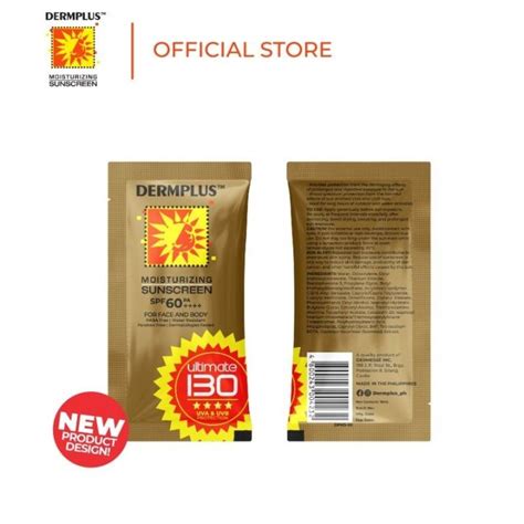 Dermplus Moisturizing Sunscreen Spf 60 Pa Ultimate 130 15ml Sachet