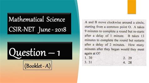 Csir Net Mathematics Solution June 2018 Question 1 General Aptitude