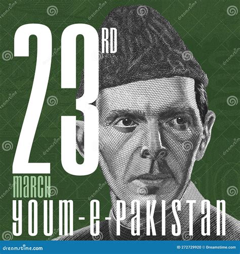 23rd March Resolution Day Editorial Image Illustration Of Karachi