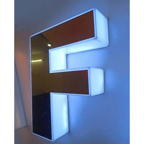 Outdoor White And Silver Golden Led Acrylic Letter For Making Sign