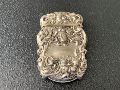 Antique Vintage Art Nouveau Sterling Match Safe Holder Vesta Match Safe 1 Antique Price Guide