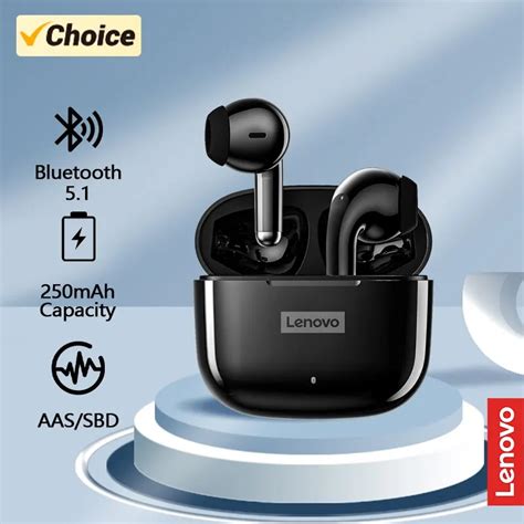 Lenovo Lp40 Pro Fone De Ouvido Bluetooth 51 Fones Sem Fio à Prova Dwireless água Esportes Fones