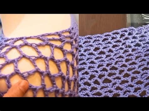 Easy Fishnet Pattern Stitch Pattern For Shrug Cardigan Blanket Shawl