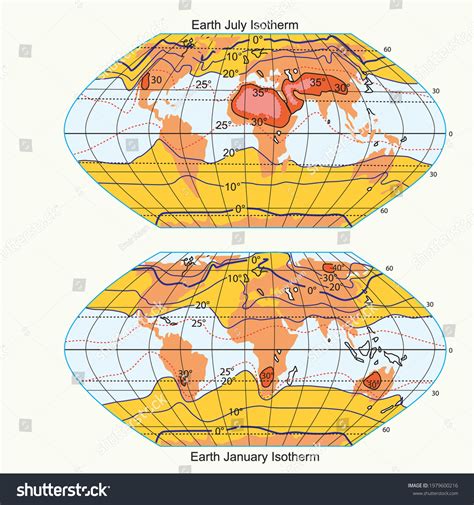 Isotherm World Map