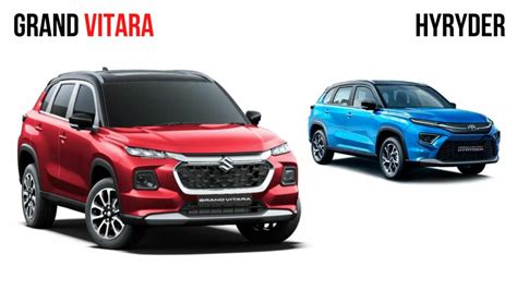 Maruti Grand Vitara Vs Toyota Hyryder Key Differences