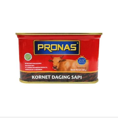 Jual Pronas Corned Beef 198gr Pronas Kornet Daging Sapi Shopee Indonesia