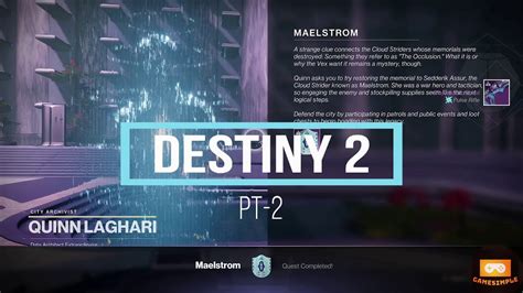 Destiny Lightfall Maelstrom Quest Pt Steps Gilded