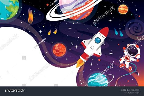 Background Colorful Space Stock Vector Royalty Free 2456246139