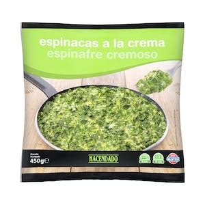 Espinacas A La Crema Hacendado Ultracongeladas Paquete G