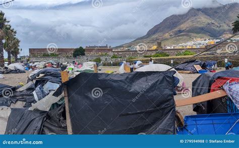 View at Slums in Cape Town Downtown in South Africa Editorial Stock ...