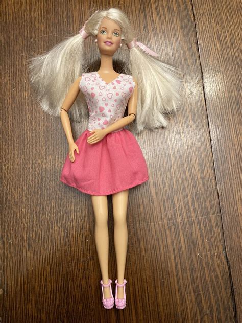 Barbie Doll Articulated Arms Back Lever Mattel Green Eyes Blonde Hair EBay