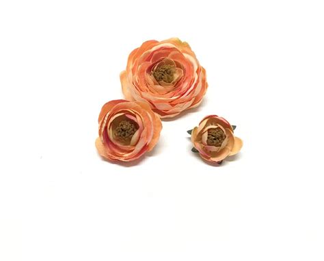 Fleurs de renoncule artificielles rose pêche BUD to BLOOM Etsy France