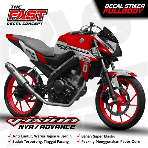 Jual TERBARU Decal Sticker Variasi Fullbody New Vixion NVA ADVANCE