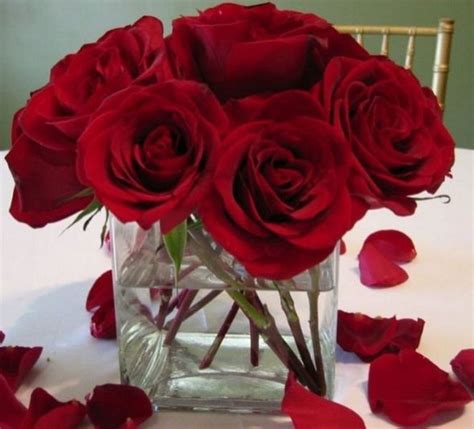 Red Roses Wedding Centerpiece Red Roses Centerpieces Red Wedding Centerpieces Red Rose Wedding