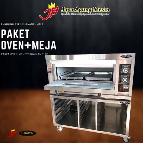 Jual Paket Gas Oven Deck Loyang Crown Xyx As Kaki Stainless