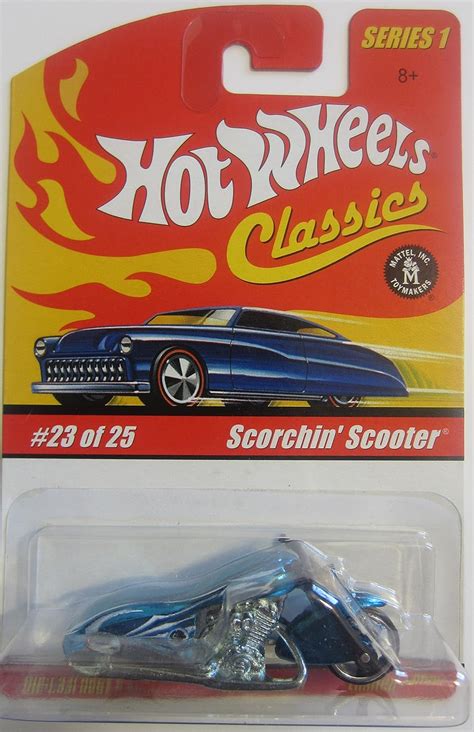 Hot Wheels Scorchin Scooter Classics Series Aqua Of Amazon Ca Toys Games