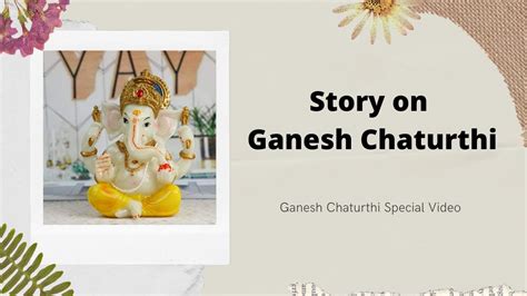 The Story Of Ganesh Chaturthi English Ganesh Chaturthi Special Video Youtube