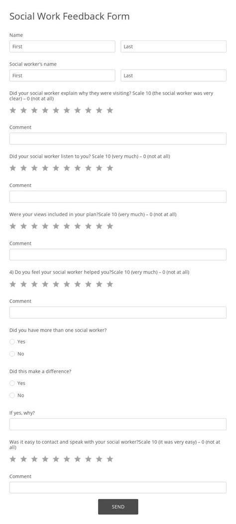 Free Patient Feedback Form Templates 123FormBuilder