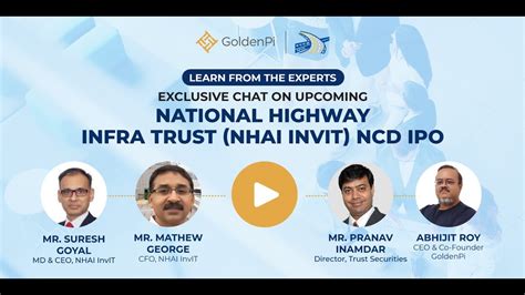 Exclusive Chat On Upcoming National Highway Infra Trust NHAI InvIT