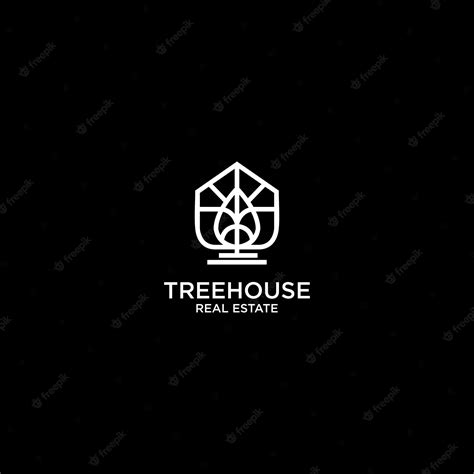 Premium Vector | Logo treehouse design art template