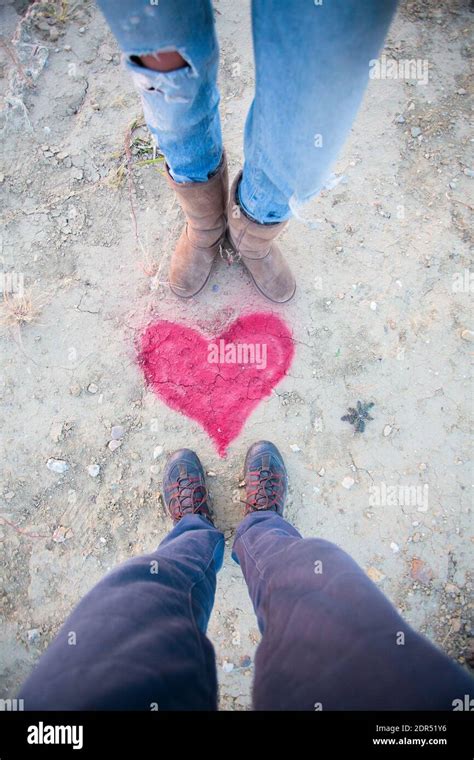 Heart Drawing On Dry Sand Hi Res Stock Photography And Images Alamy